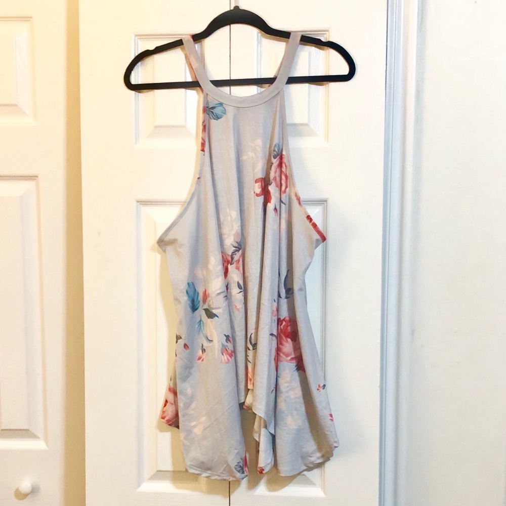 Nwot cute halter flowy floral tank